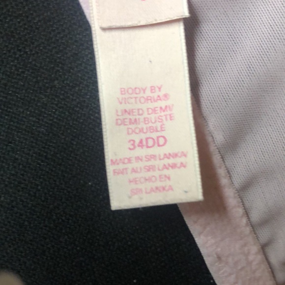 VICTORIA’S SECRET Body by Victoria pink lace padded bra. Size 34 DD. - Picture 3 of 11
